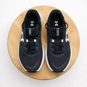 Under Armour Charged Rogue‎ Running Shoes Black White Mens Size 7.5 US